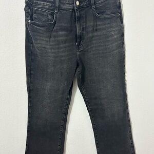 Zara Black Flare Wide Leg Jeans with Sophisticated Style